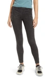 Hue Ultrasoft Denim Leggings In Black Acid Wash