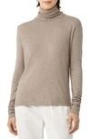 Eileen Fisher Scrunch Neck Top In Barly