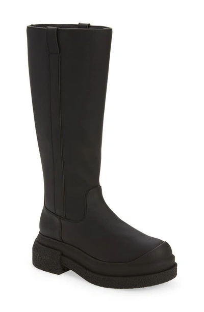 Stuart Weitzman Charli Knee-high Leather Boots In Black