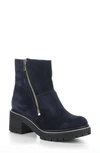 Bos. & Co. Zap Waterproof Suede Bootie In Navy Suede