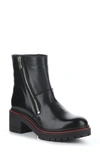 Bos. & Co. Zap Waterproof Suede Bootie In Black Feel Leather