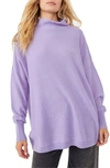 Free People Ottoman Oversize Cashmere Sweater In Violet Flower