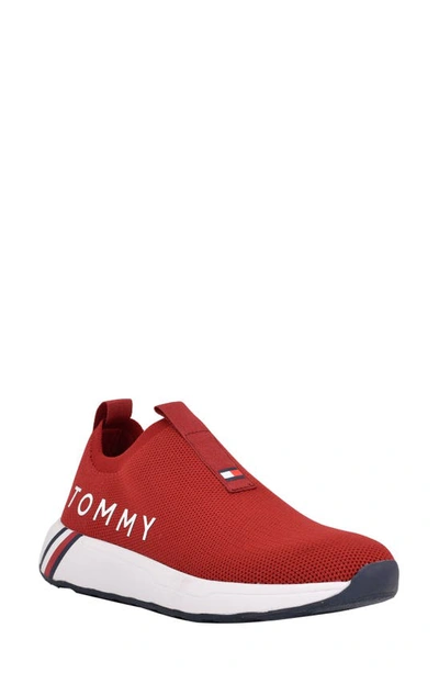 Tommy Hilfiger Aliah Trainer In Red