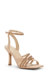 Vince Camuto Women's Brevern Square Toe High Heel Dress Sandals In Biscuit