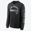 Nike Color Bar Menâs Long-sleeve T-shirt In Black