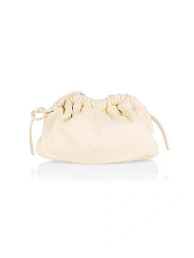 Mansur Gavriel Mini Cloud Leather Clutch In Crema