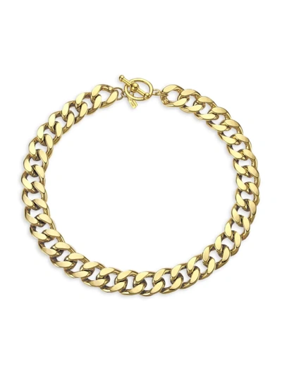 Kenneth Jay Lane 20k Goldplated Curb-link Toggle Collar Necklace