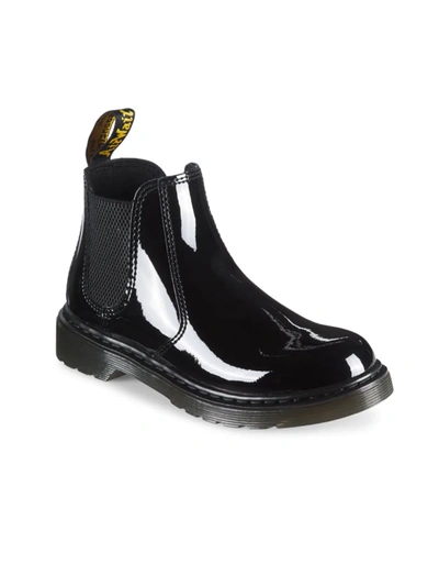 Dr. Martens' Kids' Little Girl's & Girl's Patent 2976 Chelsea Boots In Black