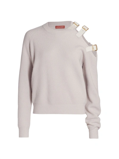 Altuzarra Women's Ness Shoulder Buckle Sweater In Enoki