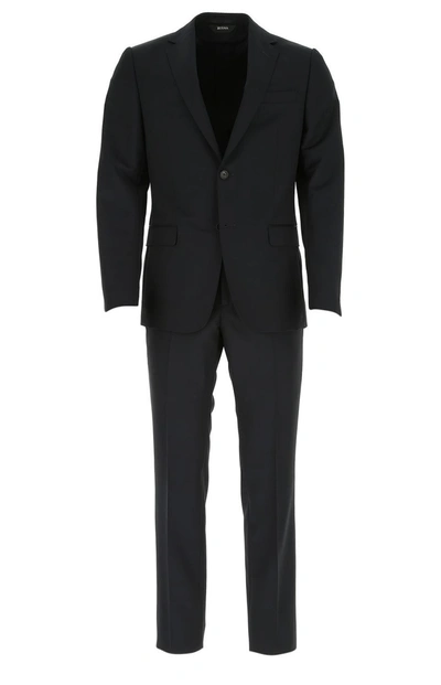 Z Zegna Z-zegna Z-zegna Two-pieces Formal Suit In Black