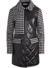 ALICE AND OLIVIA SUSAN QUILTED HOUNDSTOOTH COAT