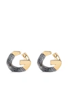 GIVENCHY G CHAIN TWO-TONE EARRINGS
