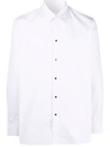 Givenchy Spread Collar Button-up Shirt In White