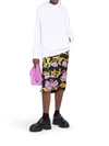 Msgm Metallic-logo Cotton Hoodie In White