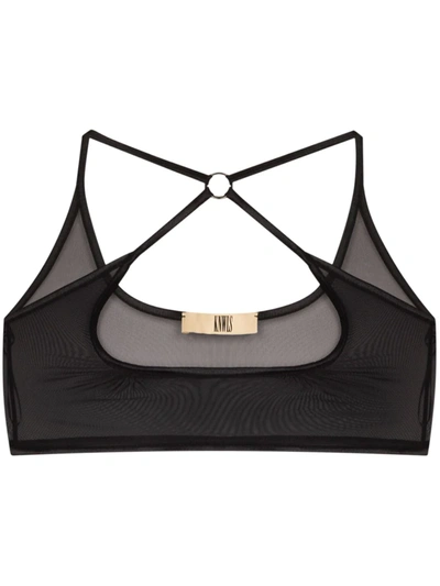 Knwls Nulle Sheer Bralette In Black