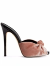 Giuseppe Zanotti Bridget Velvet Sandals In Pink