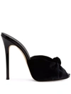 Giuseppe Zanotti Bridget Velvet Sandals In Black