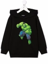 BALENCIAGA HULK GRAPHIC-PRINT COTTON HOODIE