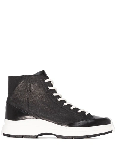 A-cold-wall* Leather High-top Trainers In Black