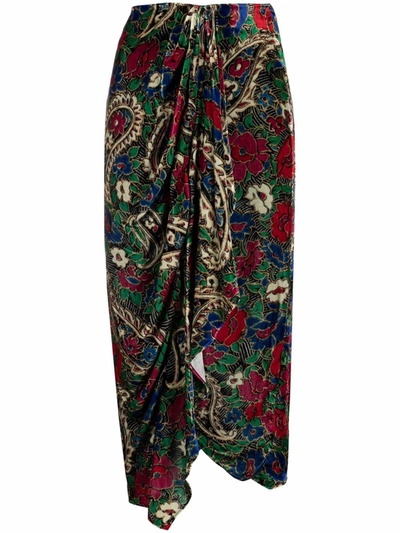 ISABEL MARANT BREE PAISLEY-PRINT SKIRT