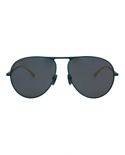 Gucci Aviator Metal Sunglasses In Grey