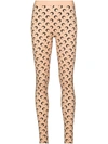 MARINE SERRE MOON-PRINT STIRRUP LEGGINGS