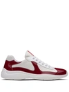 Prada Technical Fabric Sneakers In White