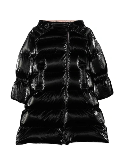 Moncler Kids' Enfant Unisex Black Down Jacket In Nero