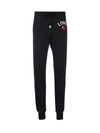 LOVE MOSCHINO LOVE PRINTED TRACK trousers,W142424M4055 C74 BLACK