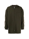 JACQUEMUS LE BLOUSON JANNU,216BL006.1360 580 DARK KHAKI