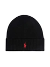 POLO RALPH LAUREN MERINO WOOL HAT,710.761415.003 003 POLO BLACK