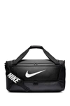Nike Men's Brasilia Duffle Bag In Black/white