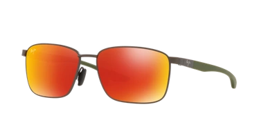 Maui Jim Unisex Polarized Sunglasses, Mj000676 Kaala 58 In Red Mir Pol