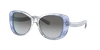 Coach Woman Sunglasses Hc8322 C6183 In Blue Gradient