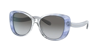 Coach Woman Sunglasses Hc8322 C6183 In Blue Gradient