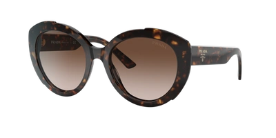 Prada Woman Sunglass Pr 01ys In Brown Gradient