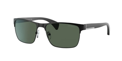 Prada Dark Green Rectangular Mens Sunglasses 0pr 51os 1bo3o158