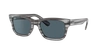 Ray Ban Burbank Sunglasses Grey Frame Blue Lenses 52-20 In Blau Klassisch