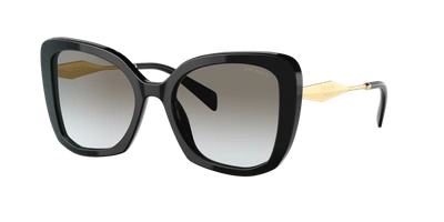 Prada Pr 03ys 1ab0a7 Butterfly Sunglasses In Grey Gradient