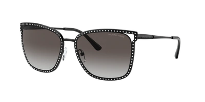 Michael Kors Stockholm Dark Grey Gradient Square Ladies Sunglasses Mk1098b 10058g 57