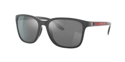 Prada Unisex Ps 04xsf 56mm Polarized Sunglasses In Silver