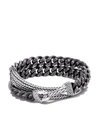 John Hardy Sterling Silver Classic Chain Double Wrap Bracelet In Silber