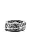 John Hardy Sterling Silver Classic Chain Reticulated Band In Silber