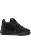 Giuseppe Zanotti Talon Mid-top Leather Trainers In Black