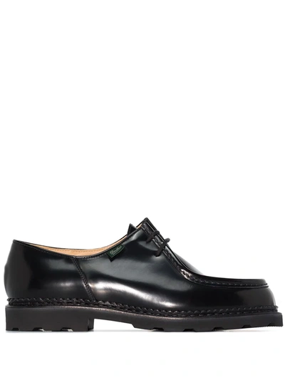 Paraboot Michael Leather Lace-up Shoes In Schwarz