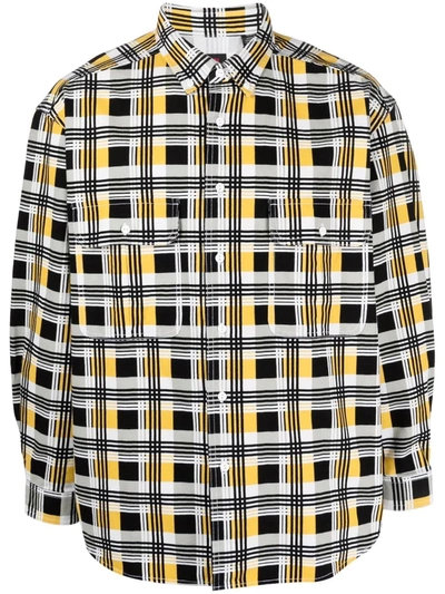 Levi's Check-pattern Longsleeved Shirt In Schwarz