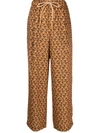 NEUL PATTERNED DRAWSTRING TROUSERS