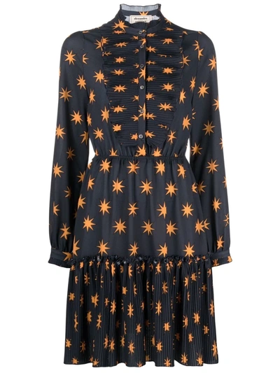 Alessandro Enriquez Embroidered Shirt Dress In Blau