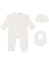 Dolce & Gabbana Three-piece Babygrow Set In White