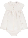 Dolce & Gabbana Flared Dress And Bloomers Set In White